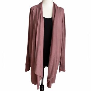 Athleta NWT Pranayama Restore Wrap Cardigan Smokey Rose - size L